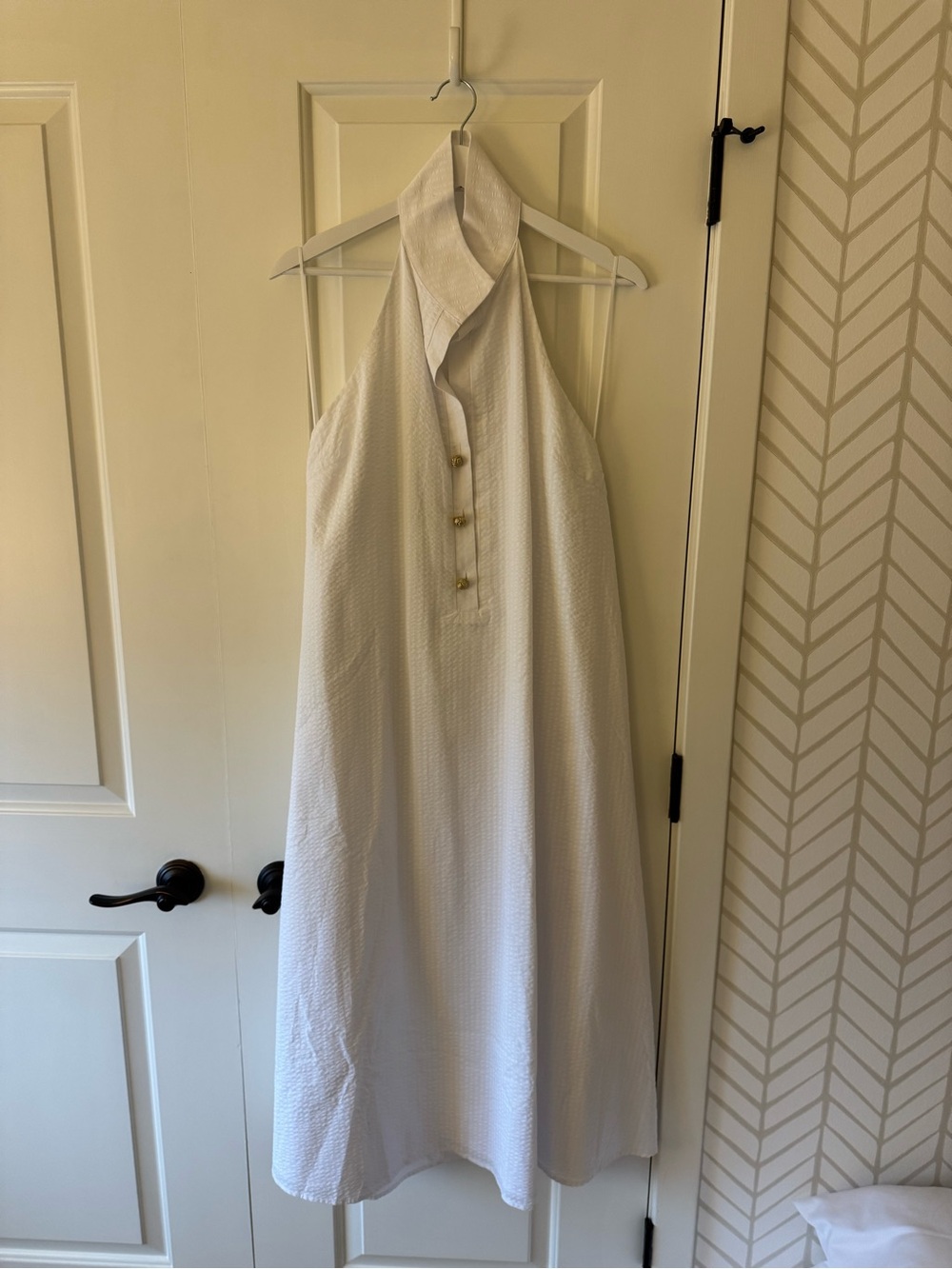 NWT Tuckernuck Jagger Dress - White Seersucker
